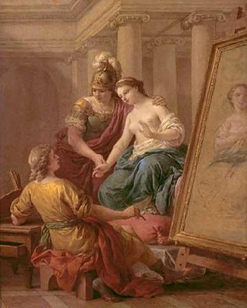Louis Jean Francois Lagrenee Apelles verliebt sich in die Geliebte Alexander des Groben oil painting picture